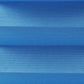 Maßplissee 9260 Montreal blau X2/VS2 lichtdurchlässig, schwer entflammbar, bildschirmarbeitsplatzgeeignet, Perlreflex