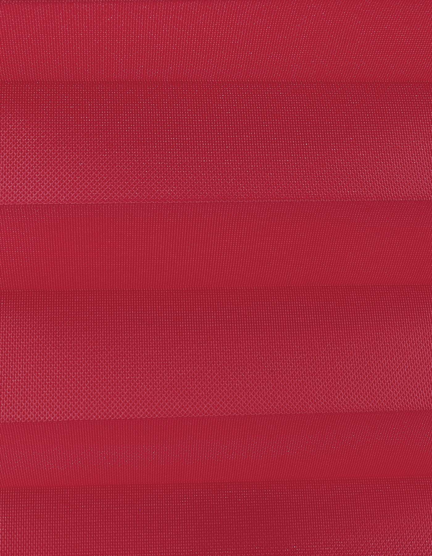 Maßplissee 2490 Tokio rot X2/VS2 lichtdurchlässig, bildschirmarbeitsplatzgeeignet